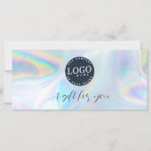 Zakelijk Logo Script Iridescent Cadeaubon (Voorkant)