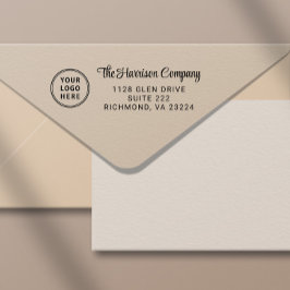 Zakelijk logo script retouradres zelfinktende stempel