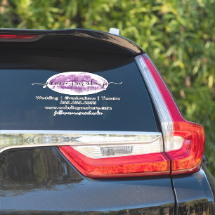 Zakelijk logo sociale media marketing lippenafdruk sticker