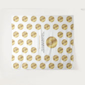 Zakelijk logo Step & Repeat goudeffect evenement Wandkleed (Voorkant (horizontaal))