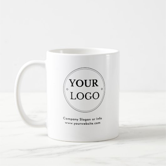Zakelijk logo stijlvol modern professioneel  koffiemok (Links)