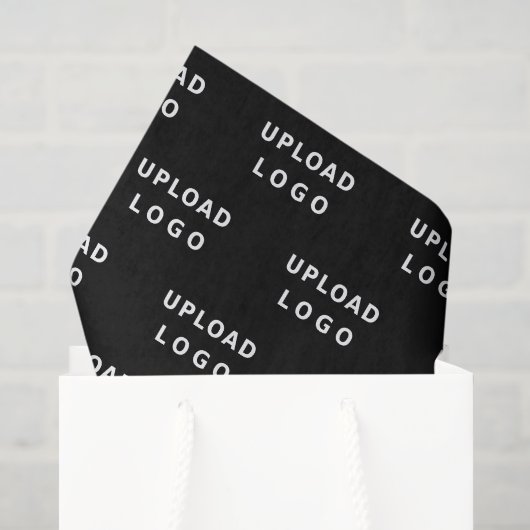 Zakelijk Logo Toevoegen Eenvoudig Zwart Minimaal V Tissuepapier (Cadeauzakje)