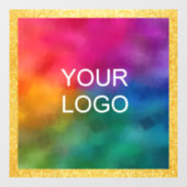 Zakelijk logo trendy sjabloon goud glans uitstrali raamsticker (Vel)