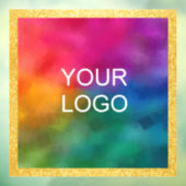 Zakelijk logo trendy sjabloon goud glans uitstrali raamsticker (Vel 3)