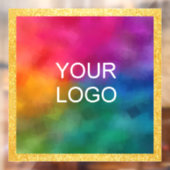 Zakelijk logo trendy sjabloon goud glans uitstrali raamsticker (Vel 2)