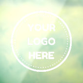 Zakelijk logo uploaden Bedrijfslogo Aangepast ondo Raamsticker (Vel 3)