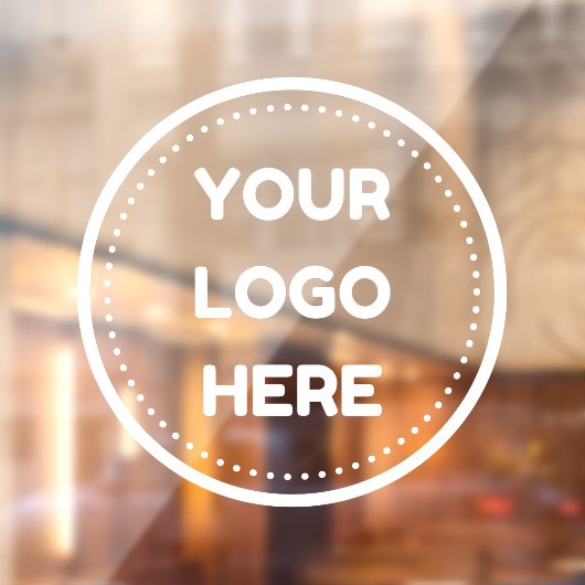 Zakelijk logo uploaden Bedrijfslogo Aangepast ondo Raamsticker (Vel 2)