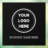 Zakelijk logo uploaden Bedrijfslogo Aangepast Zwar Raamsticker (Vel 3)