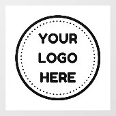 Zakelijk logo uploaden Bedrijfslogo op maat Raamsticker (Vel)