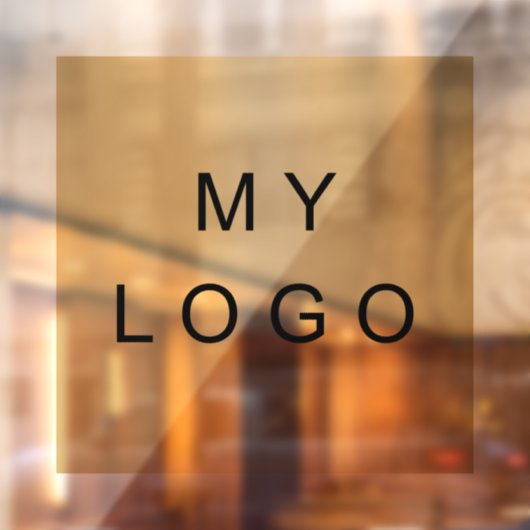 Zakelijk logo venster folie vierkant raamsticker (Vel 2)