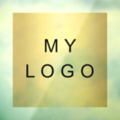 Zakelijk logo venster folie vierkant raamsticker (Vel 3)