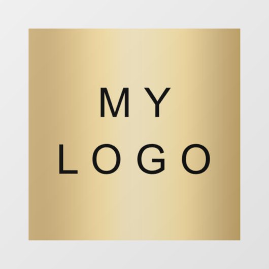 Zakelijk logo venster sticker vierkant (Vel)