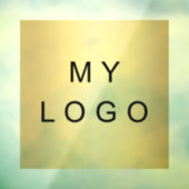 Zakelijk logo venster sticker vierkant (Vel 3)