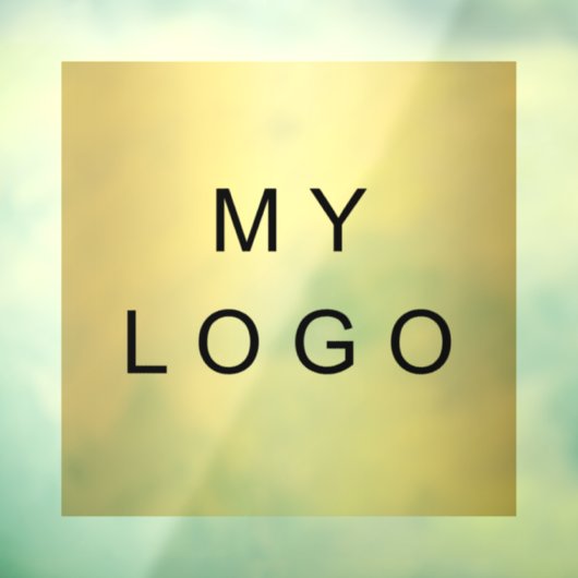 Zakelijk logo venster sticker vierkant (Vel 3)