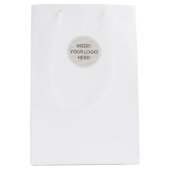 ZAKELIJK LOGO VERPAKKING modern professioneel Medium Cadeauzakje (Voorkant)