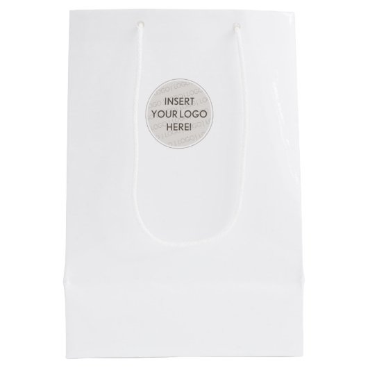ZAKELIJK LOGO VERPAKKING modern professioneel Medium Cadeauzakje (Achterkant)