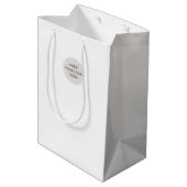ZAKELIJK LOGO VERPAKKING modern professioneel Medium Cadeauzakje (Achterkant Gekanteld)