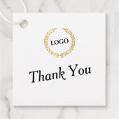 Zakelijk Logo vierkant Dank u ophangen Labels (Voorkant)