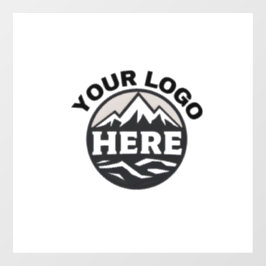 Zakelijk logo| Voeg uw logo hier toe Bedrijfs aang Raamsticker