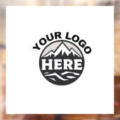 Zakelijk logo| Voeg uw logo hier toe Bedrijfslogo  Raamsticker (Vel 2)