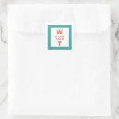 Zakelijk Logo Voeg uw logo toe Vierkante Sticker (Tas)