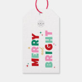 Zakelijk logo vrolijk en helder Kleurrijke typogra Cadeaulabel (Achterkant)