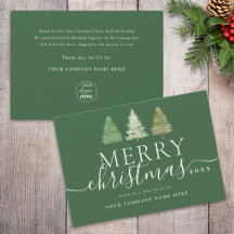 Zakelijk Logo Vrolijk Kerstbomen Elegant Schrift