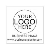 Zakelijk Logo Website Bedrijfs Custom Zelfinktende Stempel (Design)