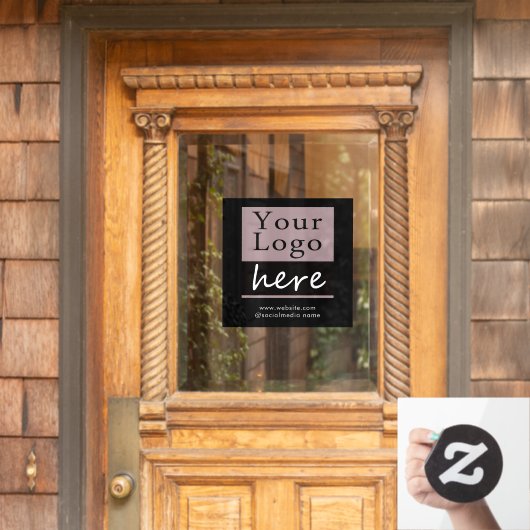 Zakelijk logo website  raamsticker (Huis Deur)