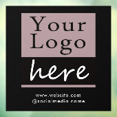 Zakelijk logo website  raamsticker (Vel 3)