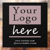 Zakelijk logo website  raamsticker (Vel 2)