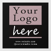 Zakelijk logo website  raamsticker (Vel)