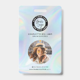 Zakelijk Logo Werknemers Holografische Foto ID Badge