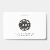 Zakelijk Logo Werknemers Naam ID Badge (Achterkant)