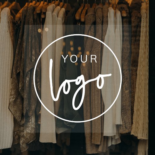 Zakelijk logo Wit Minimalistisch Bedrijf Transpara Raamsticker