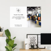 Zakelijk Logo | Wit Minimalistisch Modern Eenvoudi Poster (Thuiskantoor)