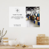 Zakelijk Logo | Wit Minimalistisch Modern Eenvoudi Poster (Keuken)