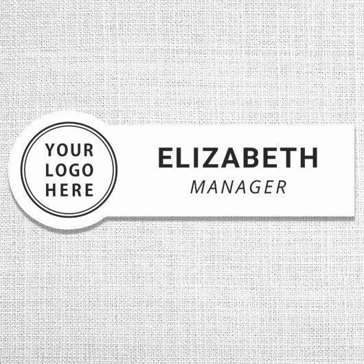 Zakelijk Logo Wit Naamplaatje
