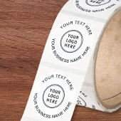 Zakelijk Logo Wit Ronde Sticker