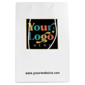 Zakelijk Logo Witboek voor speciale acties Medium Cadeauzakje (Voorkant)