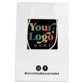 Zakelijk Logo Witboek voor speciale acties Medium Cadeauzakje (Achterkant)