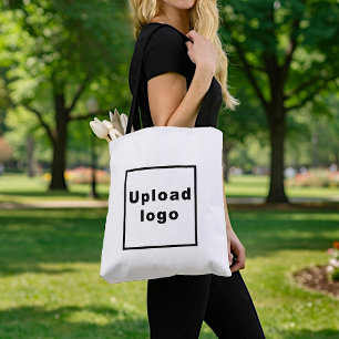 Zakelijk Logo   Witte Boodschappentas Tote Bag