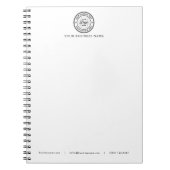 Zakelijk logo witte briefhoofd notitieboek (Voorkant)
