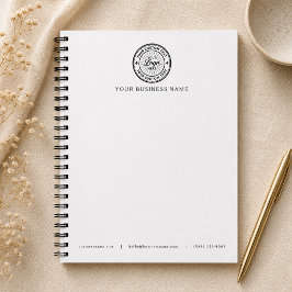 Zakelijk logo witte briefhoofd notitieboek