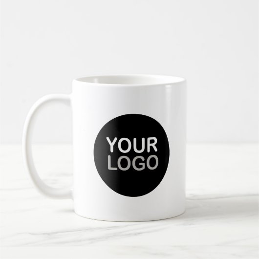 Zakelijk Logo Witte Koffiemok (Links)