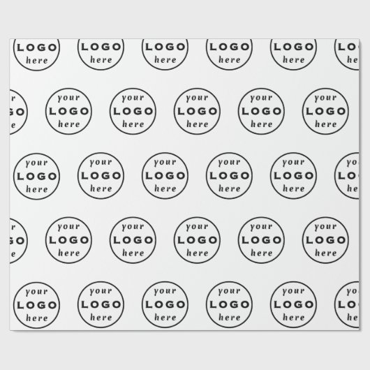 Zakelijk Logo Zakpapier voor Bedrijven | Gebrand G Cadeaupapier (Vlak)