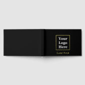 Zakelijk Logo Zwart en Goud Bedrijfsevenement Gastenboek (Volledig)