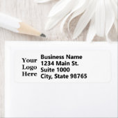 Zakelijk Logo zwart-wit Basic Return-adres Etiket (Insitu)