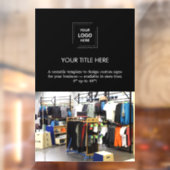 Zakelijk Logo | Zwarte Professionele Foto  Raamsticker (Vel 2)