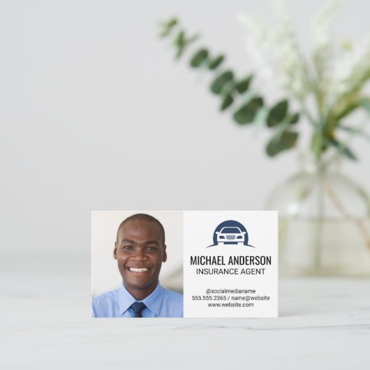 Zakelijk Man | Automobiele Logo Visitekaartje (Staand voorkant)